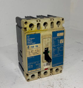 Westinghouse FDB3045L 45A Circuit Breaker Matte Blue 480/600V 3P FDB3045 45 Amp (EM5947-1)