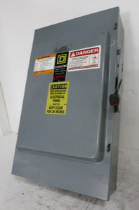 Square D H364N 200A 600V Fusible Safety Switch Disconnect 200 Amp H-364-N E1 (DW8360-2)