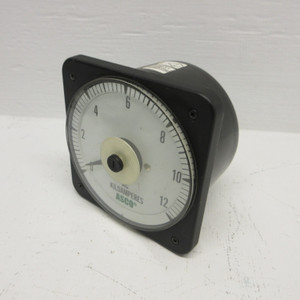 ASCO BLS-077 AC Kiloamperes Panel Meter 491942-023 (Range: 0/12 AC Kiloamperes) (AH1458-1)