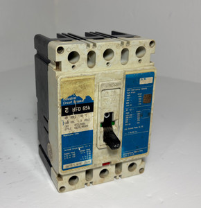 Westinghouse HFD3040L 40A Circuit Breaker Matte Blue 3P HFD3040 40 Amp bad label (EM5956-1)