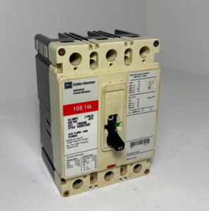 Cutler-Hammer FDB3040 40A Circuit Breaker Glossy Red 480/600V 3P FDB3040L 40 Amp (EM5955-1)