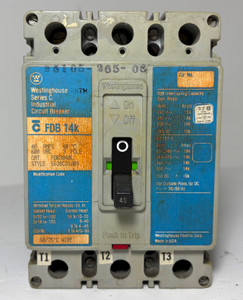 Westinghouse FDB3040L 40A Circuit Breaker Matte Blue Gray 600V 3P FDB3040 40 Amp (EM5958-1)