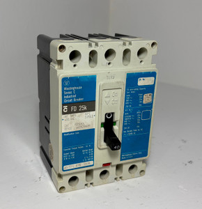 Westinghouse FD3040L 40A Circuit Breaker Matte Blue 600V 3P FD3040 40 Amp (EM5957-1)