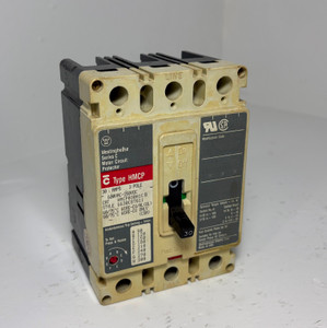 Westinghouse HMCP030H1CB 30A Circuit Breaker Matte 600V 3P Type HMCP 30 Amp (EM5962-5)