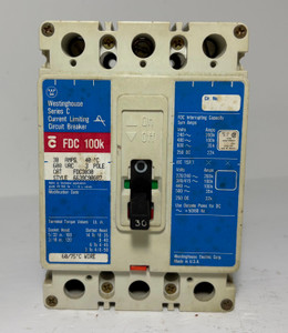 Westinghouse FDC3030 30A Circuit Breaker Matte Red FDC3030L 600V 3P FDC 30 Amp (EM5966-1)