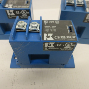 NK AT2-005-000-SP AC Current Transducer 0-150 & 0-200 Amp Ranges (LOT OF 3) (AH1478-2)