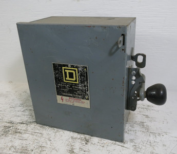 Square D 92251 30A 240V Double Throw Safety Switch Manual Transfer 1PH 2 Pole E1 (DW8404-2)