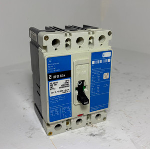 Westinghouse HFD3060L 60A Circuit Breaker Glossy Blue 600V 3P HFD3060L 60 Amp (EM5976-1)