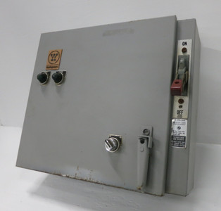 Image of Westinghouse 50A Breaker Size 2 Two-Speed Motor Starter Combo Box 50 Amp MCP