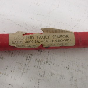 General Electric G103-3015 Ground Fault Sensor 4000:5A 50-400 Hz 600V GE (AH1491-3)