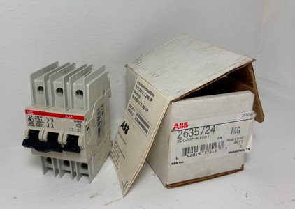 NEW ABB 2635724 S202UP-K10A1 10A Circuit Breaker 480Y/277V S2C-A1U 2P 10 Amp NIB (EM5984-63)