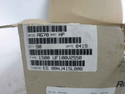 NEW Vishay Roderstein EG 00NJ415L00B 1500 uF 100V Capacitor EG1500 (BOX OF 90) (DW8420-6)