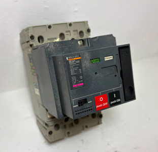 Image of Merlin Gerin NSF150H 150A Compact Circuit Breaker w/ 48 VDC Shunt & Aux 125 Amp