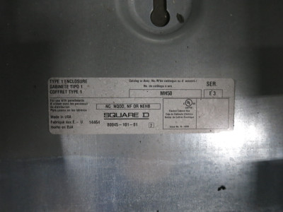 NEW Square D MH50 Panel Enclosure + NC50S Panelboard Cover Door NF NQ Surface (DW8425-1)