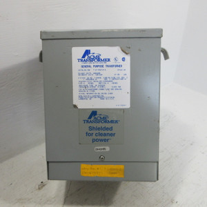 Acme 3 kVA 240x480 to 120/240V Dry Type 1PH Transformer T-2-53013-S Single Phase (AH1500-1)