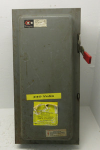 Cutler Hammer DH363 100 Amp 600VAC Fusible Heavy Duty Safety Switch Disconnect (AH1546-1)