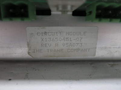 Trane X13650451-07 Rev H Chiller Circuit Module PLC Control Unit X1365045107 (DW8527-1)
