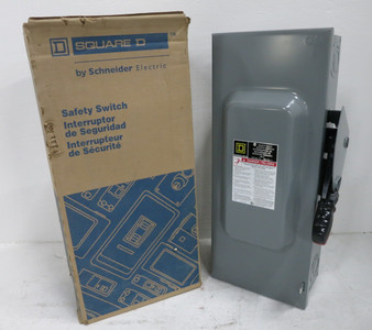 Image of NEW Square D H323N 100A 240V Fusible Safety Switch Disconnect 100 Amp H323-N F05