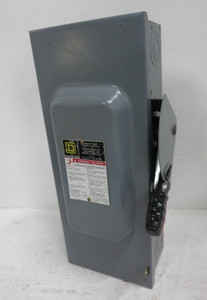 NEW Square D H223 100A 240V Fusible Safety Switch Disconnect 100 Amp 1PH 2P F05 (DW8559-1)
