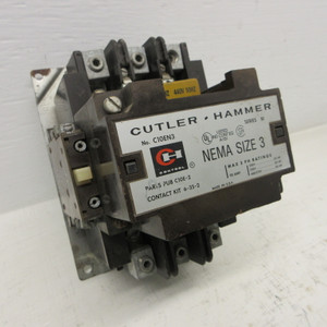 Image of Cutler Hammer C10EN3 Size 3 Motor Contactor 480V Coil Ser B1 90A 50 HP 3PH C-H