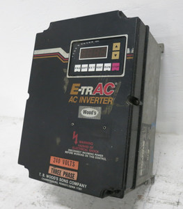 Image of TB Wood's E-TrAC AFC2002-0B2 2 HP AC Inverter 230V VS Drive VFD ETrac 230 VAC