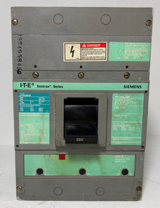 Siemens LXD63B500 500A Sentron Circuit Breaker Type LXD6 3P 600V I-T-E 500 Amp (EM6011-1)