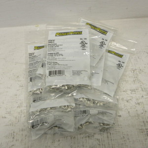 (Qty. 1000) PowerPhase RNB5-5 12-10 AWG, #10 Stud Ring Terminal Non-Insulated (AH1712-12)