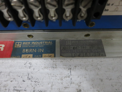 WER Industrial 1060-007-380 Electrostat 225 Control Board 1060-7 PCB Wertec (DW8679-1)
