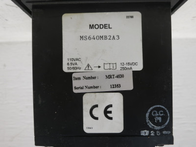 Kobold MRT-4530 Digital Batching Controller MS640MB2A3 Rate Total Analyzer Meter (DW8694-1)