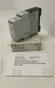 NEW Moeller EMT6-DB Thermistor Overload Relay 24...240VAC/DC 3A Contact NIB (AH1735-2)