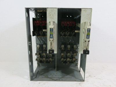 Square D Model 4 Dual 30A Fusible Feeder 18" MCC Bucket 30 Amp Fused Mod 4 (BJ1191-2)