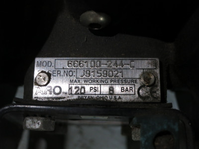 ARO 666100-244-C 1" Double Diaphragm Pump AODD 120 PSI 8 BAR Ingersoll Rand (DW8711-1)