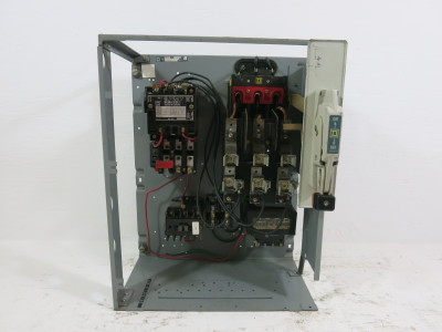 Square D Model 4 Size 1 Starter 30 Amp Fusible Motor Control Bucket 18" MCC 8536 (BJ2000-1)