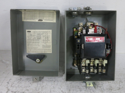 Dayton 5X245A Size 1-3/4 Enclosed Motor Starter Control 230/460 Dual Coil 1.75 (DW8740-1)