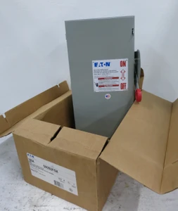 Image of NEW Eaton DH263FGK 100A 600V Fusible Safety Switch Disconnect 100 Amp 480V 2P