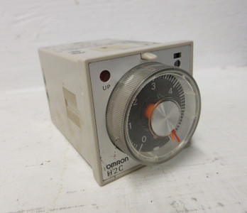 Image of Omron H2C-8 Timer Time Range B 0.2s-6h 120VAC Relay Style 0-6 H2C Adjustable
