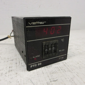 Image of Vetter AG PTC96 PT100 Temperature Controller PTC 96-12 R/H 4 Digit Display