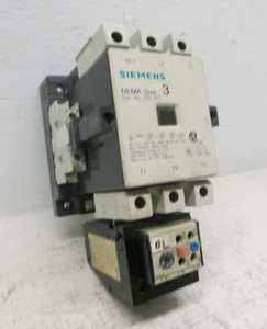 Image of Siemens CXL-EO Size 3 Motor Starter 120V Coil 3UA5800-2P Overload 50-63A 50 HP