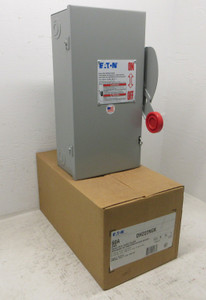 Image of NEW Eaton DH222NGK 60A 240V Fusible Disconnect Switch 2P 3W S/N 30 Amp NIB