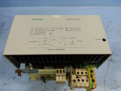 Image of Siemens 4AV3400-2AB DC 24V 3 Ph Transformer 9160036 400 V Type 3VU1300-0MJ00