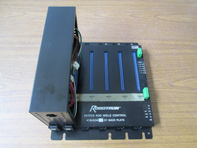 Image of WTC Robotron 4 slot Backplane Rack 419-0-0444-01 Power Supply 503-3-032427