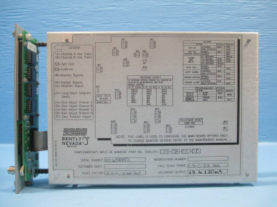 Bently Nevada 3300/47 Differential Expansion Monitor 3300/47-09-03-01-00 PLC (NP0017-4)
