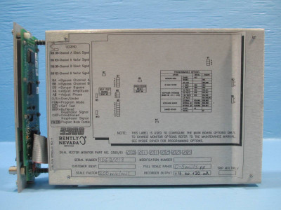 Bently Nevada 3300/61 Dual Vector Monitor 3300/61-02-01-01-00-00-00 PLC 5 mils (NP0019-1)