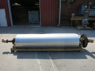 Image of Chill Roll, Chrome Plated - Diameter:24", Roll Length:100", Shaft:136", Chromium