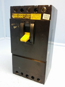 Image of Square D IFL34060 60A Circuit Breaker Black 480V Type IFL-34060 100,000 60 Amp