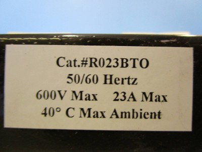 Trenco R023BTO AC Line Reactor 3 Phase 600V 23A R023BT0 TEC 3PH 600 V (NP0619-15)