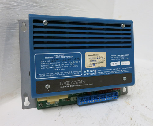 Novar VAV-4020 Logic One Terminal Box Controller V8.7 DRO Variable Air ...