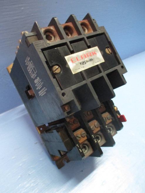 Clark A O Smith T13U033 Size 3 Motor Starter Type TM Sz3 120V Coil 90 Amp 50 Hp (TK1197-1)
