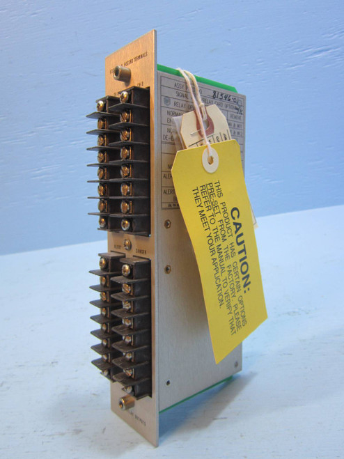 NEW Bently Nevada 81546-01 XDCR IO Record Terminals Alarm Relay Outputs 79748-01 (NP0966-1)
