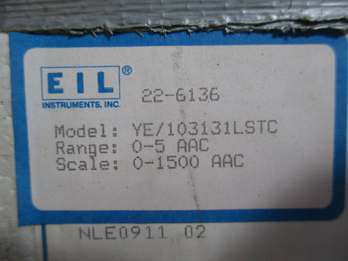 New In Box GE General Electric YE / 103131LSTC Amp Meter Amperes (TK1304-3)